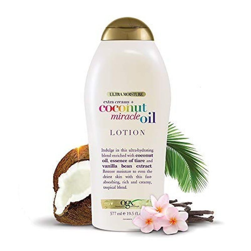 OGX Extra Creamy Coconut Miracle Oil Body Lotion Hydrating Moisturizer