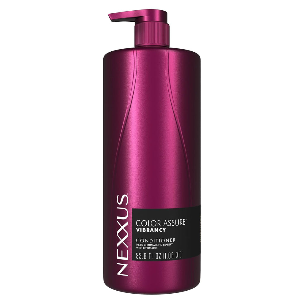 Nexxus Color Assure Conditioner for Vibrancy for Color Treated Hair Powered by Chromabond Sealer with Citric Acid 33.8 Oz