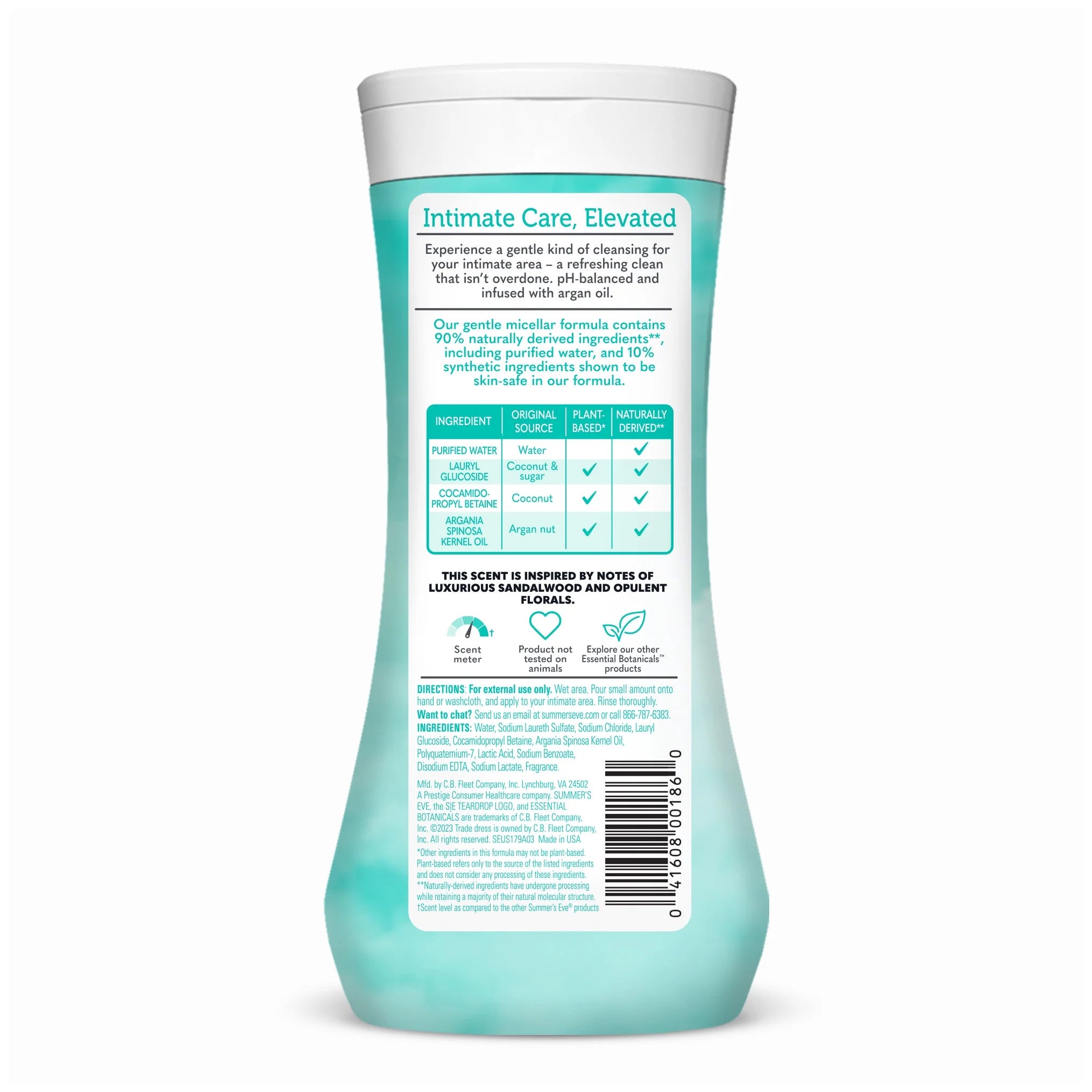 (2 Pack) Summer’S Eve Essential Botanicals with Argan Oil Feminine Wash, 12 Fl Oz