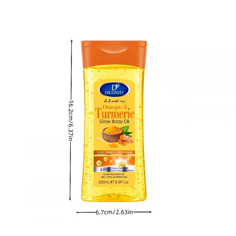 200Mlbody Oilturmeric Omega-3 Glow Body Oil Body Oil Skin Care Oil