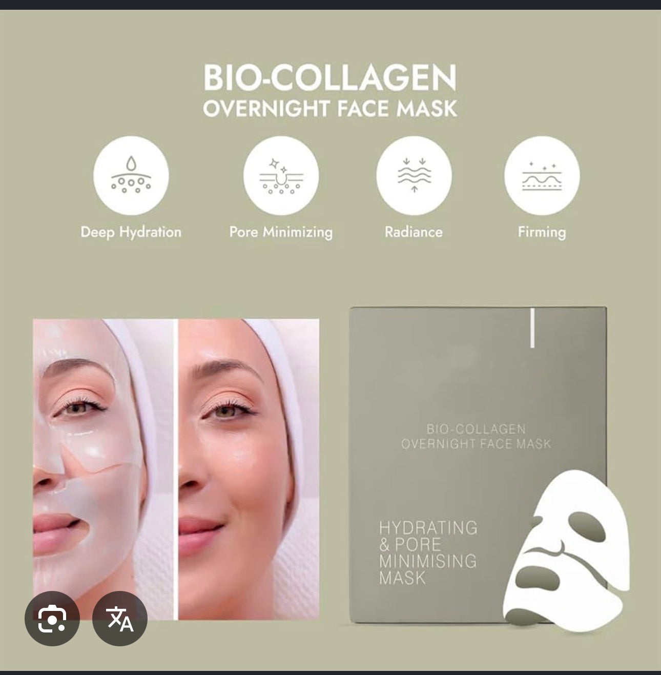 Bio-Collagen Deep Jelly Gel Face Mask – Lifting, Firming & Overnight Hydration for Glass Skin
