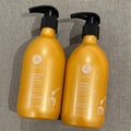 Luseta Manuka Honey Shampoo and Conditioner Set Moisturizing for Dry Damaged Hair Nourishing Dry Scalp with Cooling Menthol, Sulfate Free for Color Treated Hair – 2 X 16.9Oz