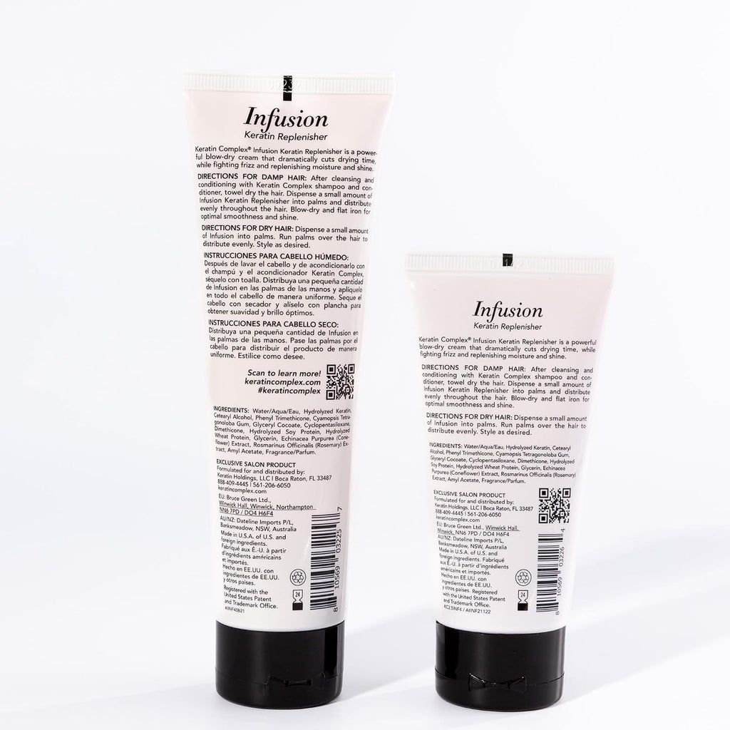 Keratin Complex - Infusion Keratin Replenisher - 2.5 Fl Oz and 4 Floz, 2 Pack