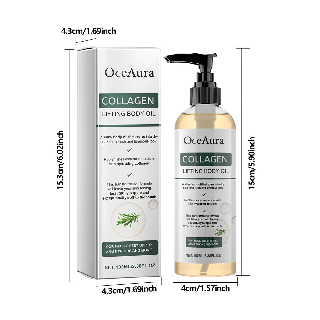 Collagen Lifting Body Oil, Firming Body Oil, Compact Body Oil, Massage Oil, Women Collagen Skin Tightening 100Ml