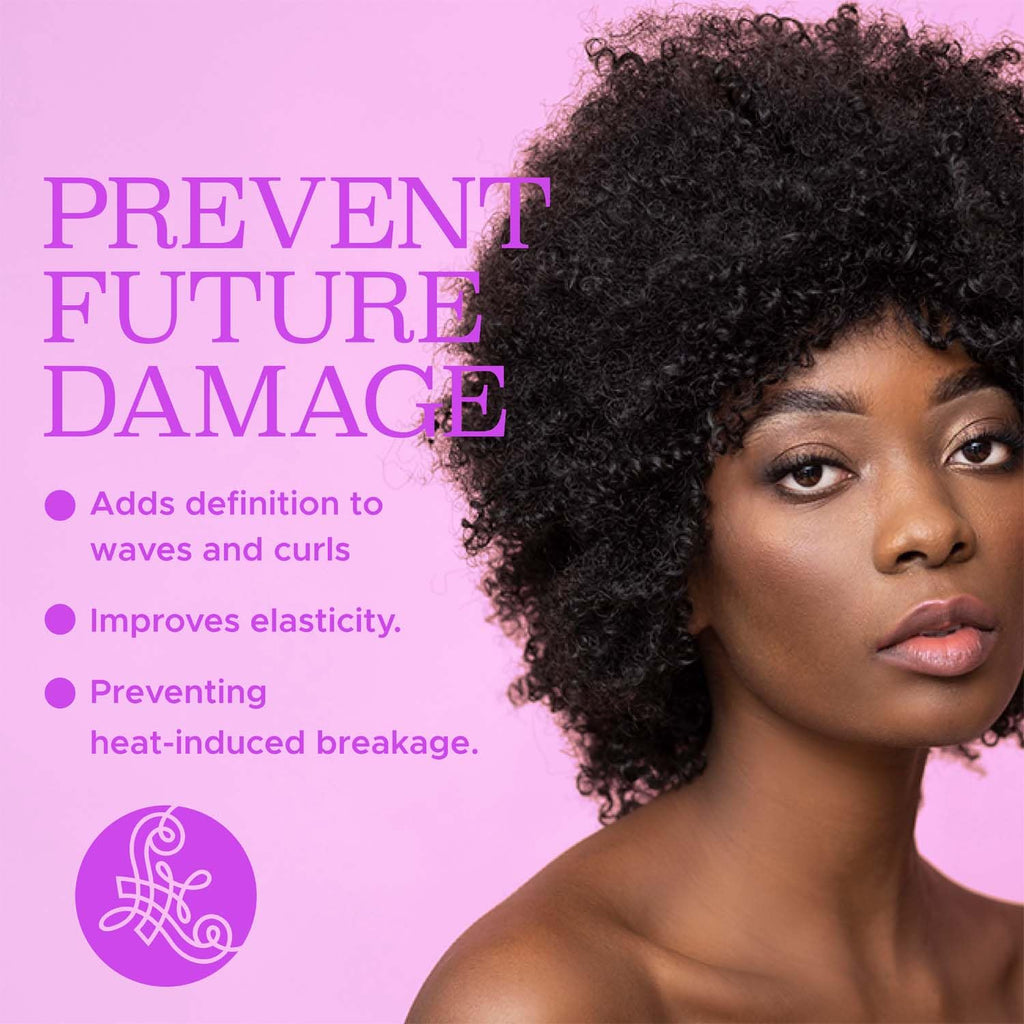 Luseta Curl Heat Protectant Spray for Curly & Wavy Hair, 8.5 Oz | Thermal Protection, Define Curls & Resotre Bounce, Reduces Frizz, Coconut Oil, Argan Oil, for Women and Men