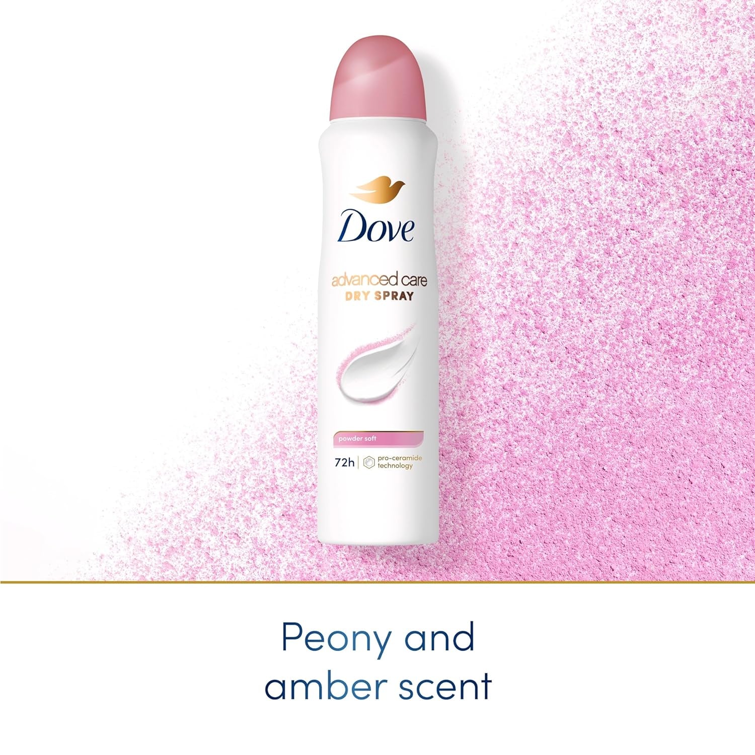 Dove Advanced Care Antiperspirant Deodorant Spray Powder Soft 3 Count to Help Skin Barrier Repair after Shaving 72 Hour Antiperspirant Deodorant for Soft Underarms with Boosted Ceramide Levels 3.8 Oz