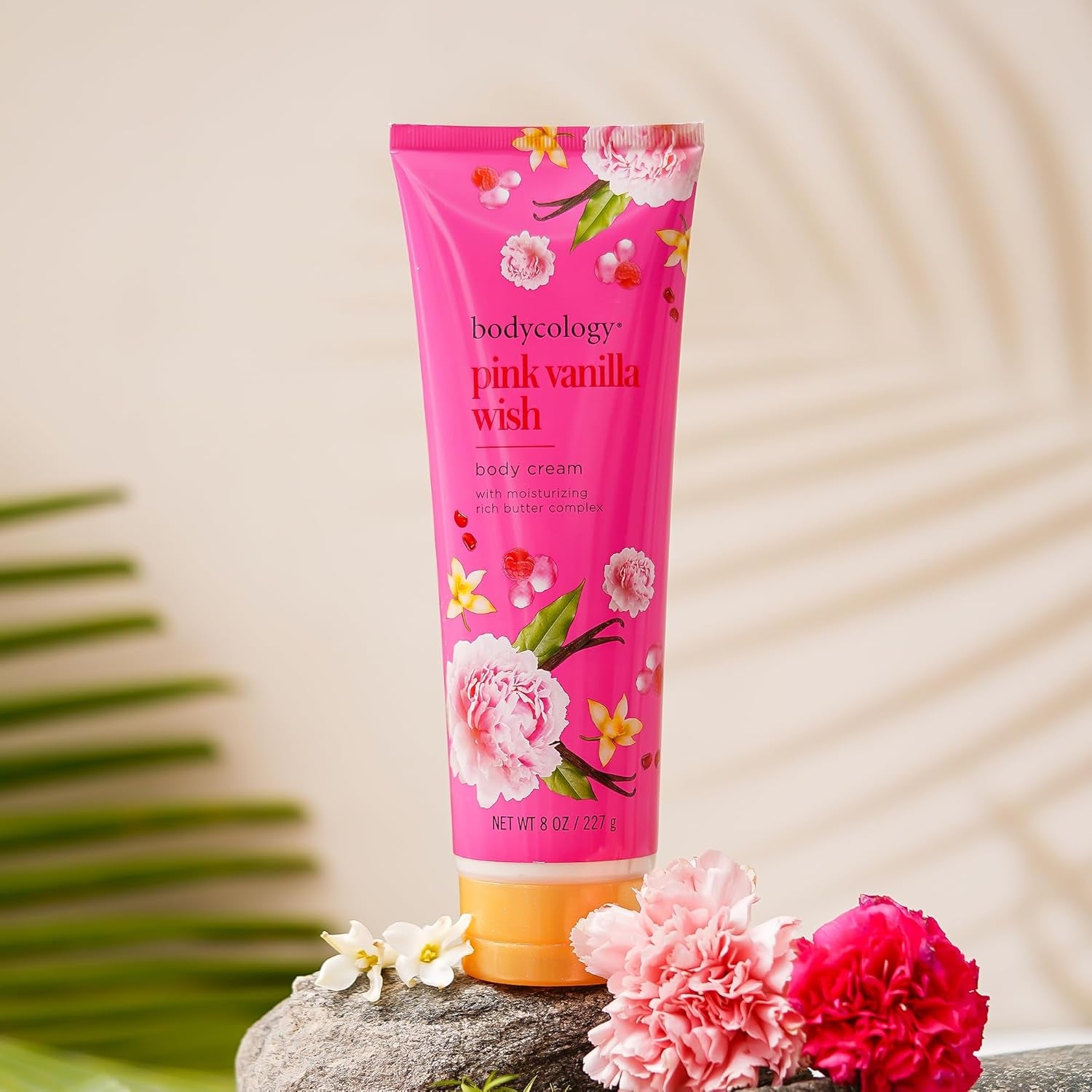 Shea Butter Body Cream, Pink Vanilla Wish, 8 Oz