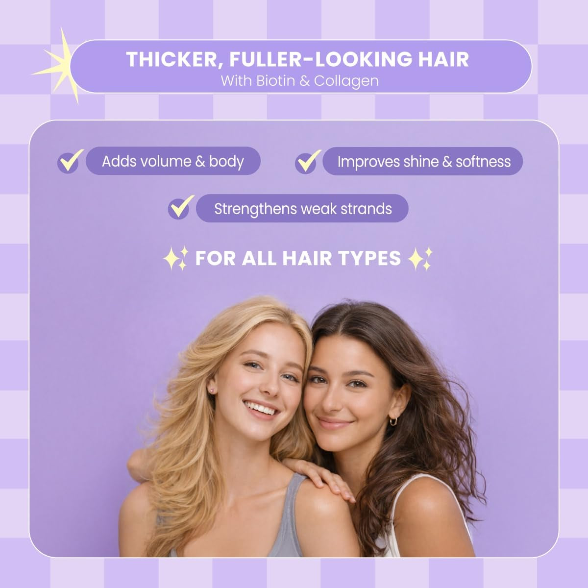 Luseta Biotin & Collagen Shampoo and Conditioner Set for Thinning Hair – Thickening & Strengthening with Argan Oil - Adds Volume, Shine & Manageability Sulfate Free, Paraben Free -16.9 Fl Oz (2 Pack)