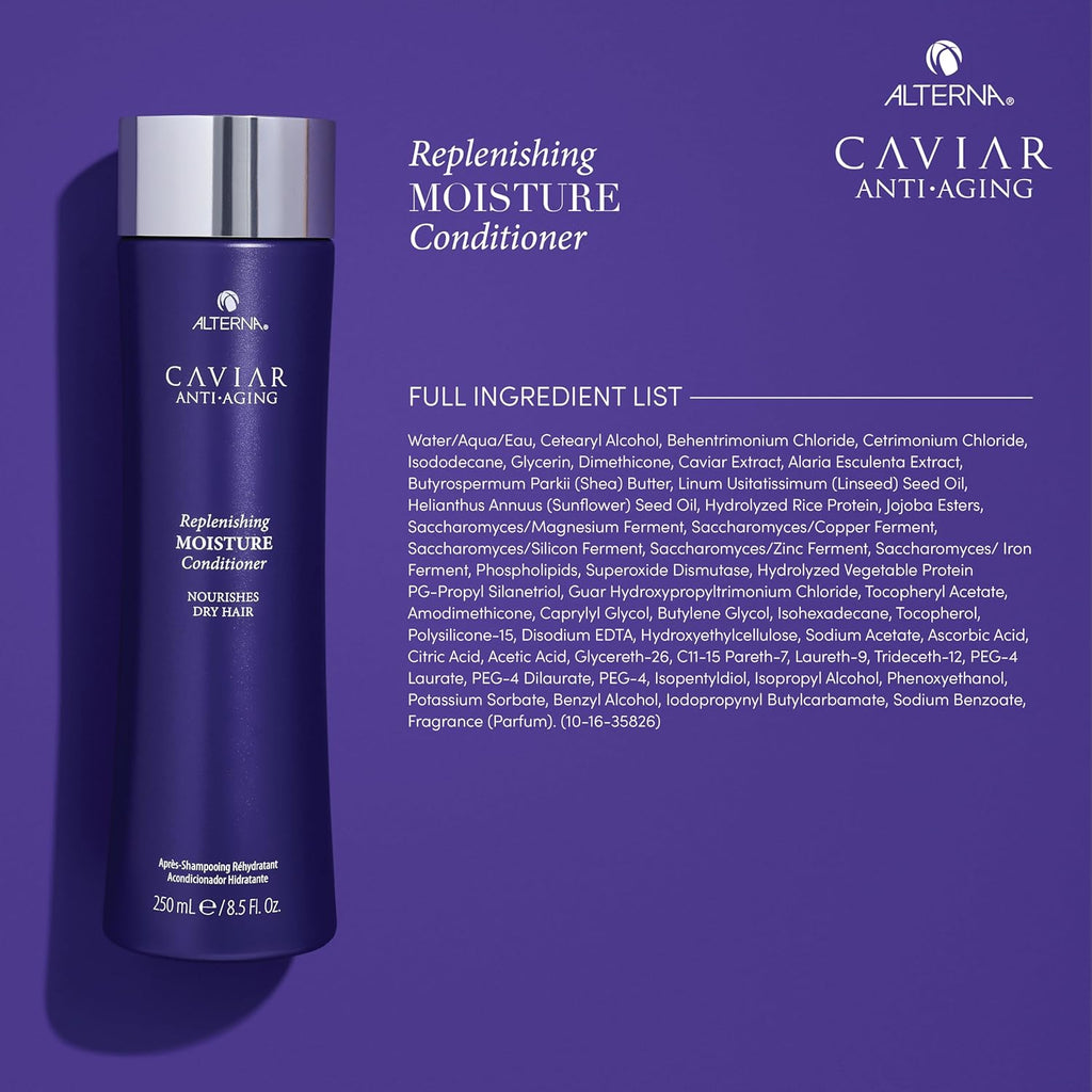 Alterna CAVIAR Anti-Aging Replenishing Moisture Conditioner | for Dry, Brittle Hair | Protects, Restores & Hydrates | Sulfate Free