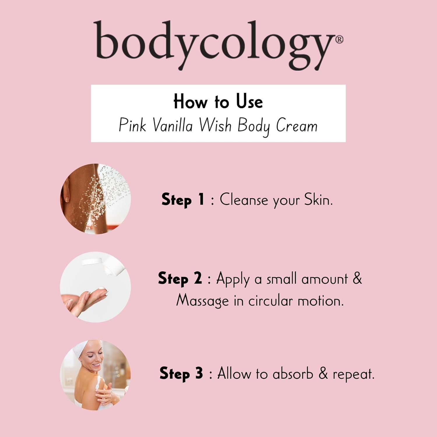 Shea Butter Body Cream, Pink Vanilla Wish, 8 Oz