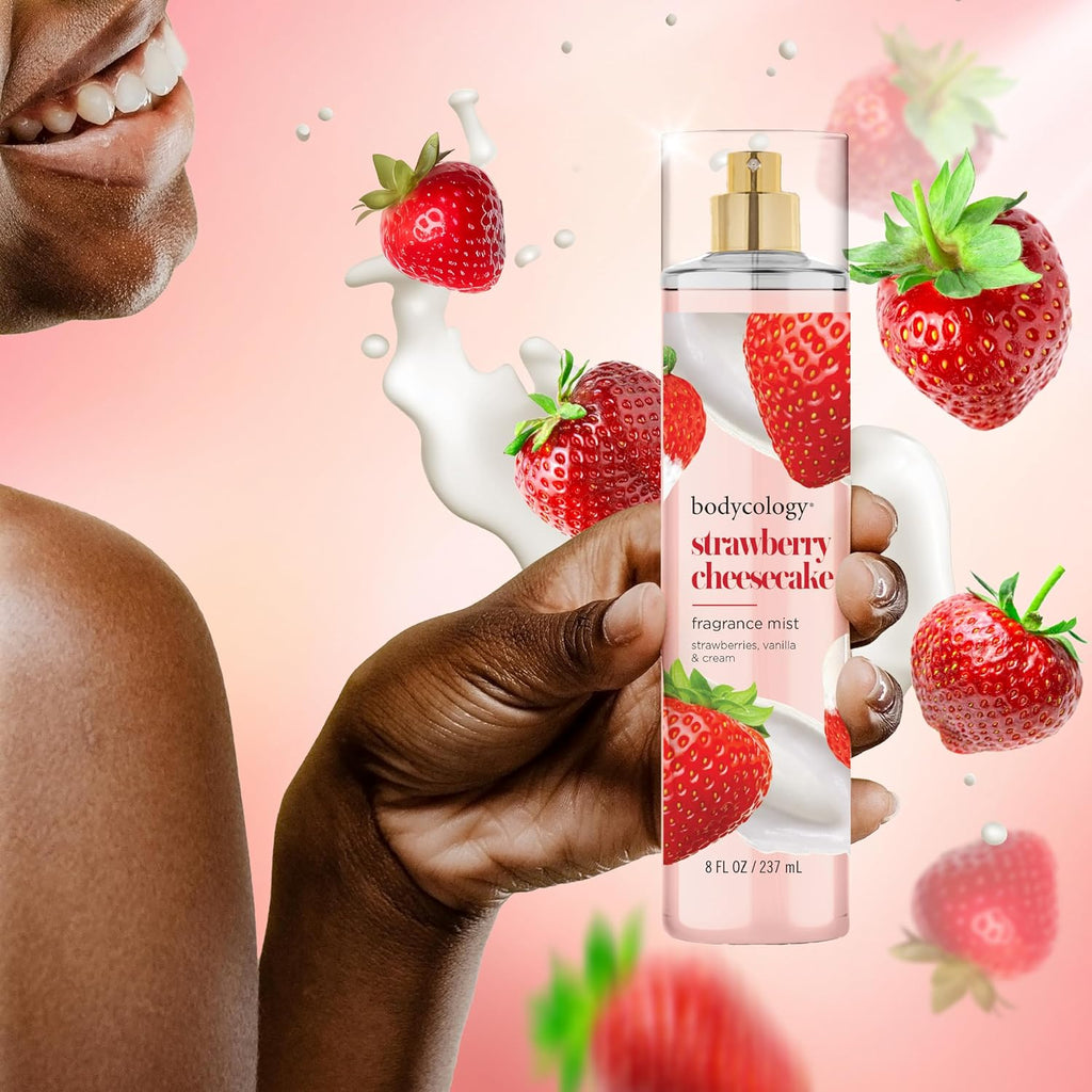 Long-Lasting Fragrance Body Mist, Strawberry Cheesecake, 8 Fl Oz (Pack of 2)