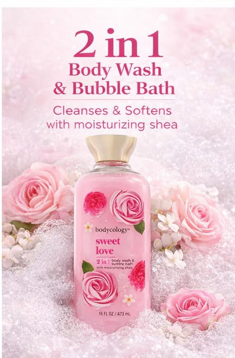 2 in 1 Body Wash and Bubble Bath - Sweet Love by  for Women - 16 Oz Body Wash