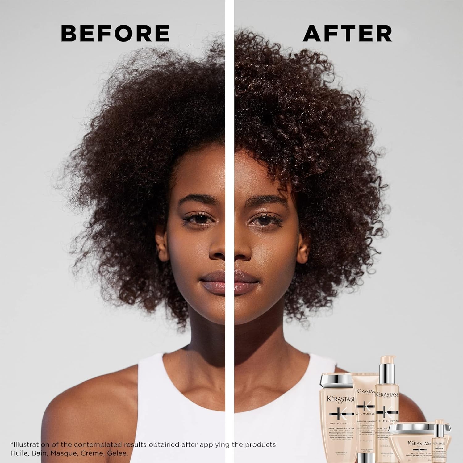 Kerastase Curl Manifesto Gelee Curl Contour Hair Serum | Enhances Curl Definition without Crunch | Anti-Frizz | with Shea Butter | for All Wavy, Curly, Very Curly & Coily Hair
