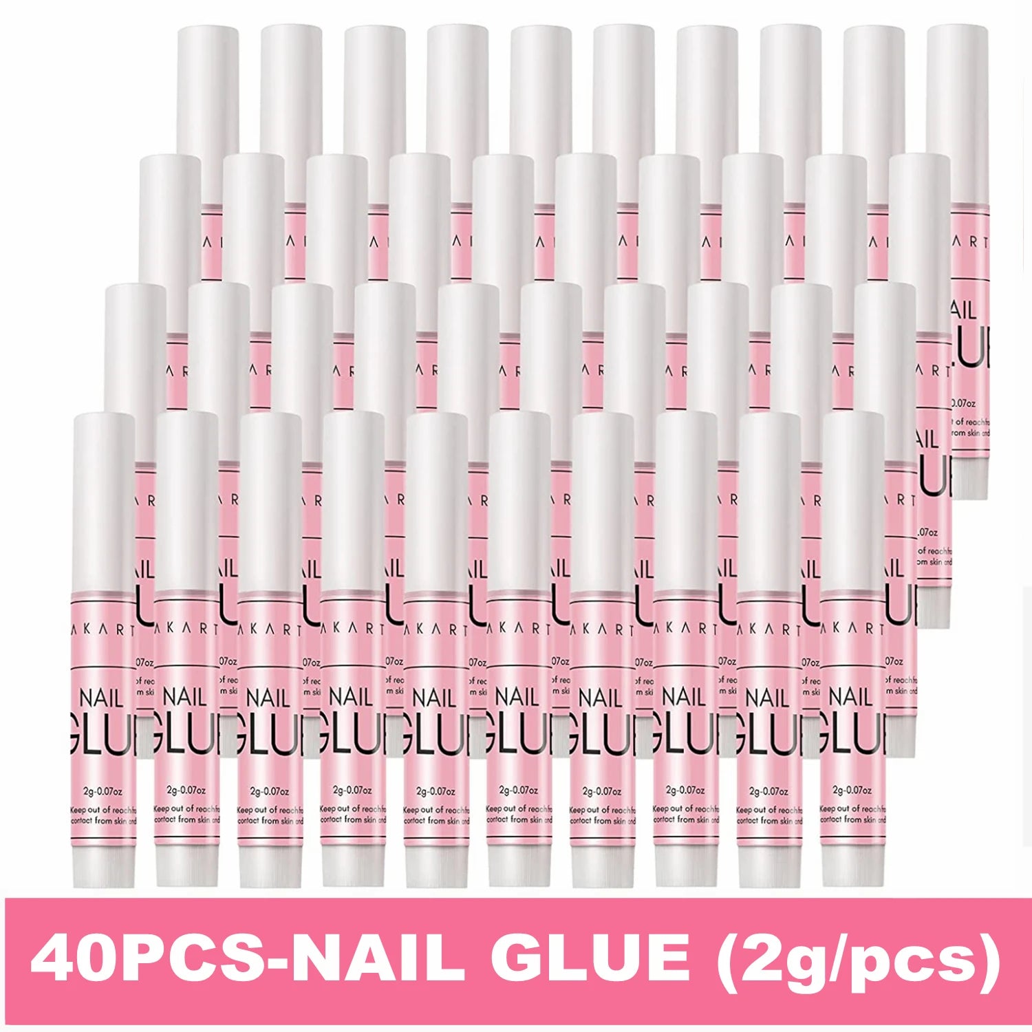 Nail Gel Glue for Press on Nails Soft Acrylic Gel Nail Tips Fake Nails,Super Strong Glue Easy to Control No Lamp Needed