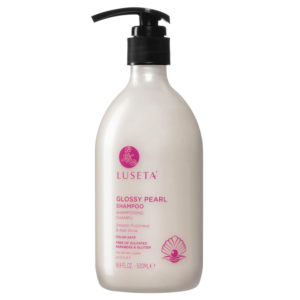 Glossy Pearl Shampoo for Smoothing and Nourishing Frizzy, Moisturizing Shampoo with Pearl Extract, Enhances Natural Luster for Dull Hair 16.9 Fl.Oz.