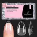 Beetles Gel Nail Tips 576Pcs Extra Short Almond Fake Nails Etch-X