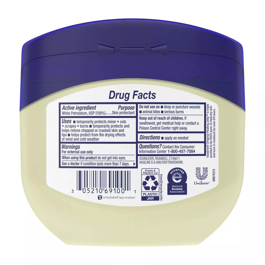 Vaseline Original Petroleum Jelly - 13Oz: Moisturizing, Soothing, Hypoallergenic, for Dry Skin