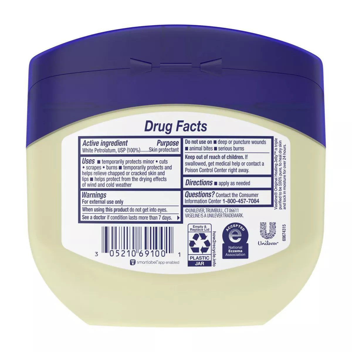 Vaseline Original Petroleum Jelly - 13Oz: Moisturizing, Soothing, Hypoallergenic, for Dry Skin