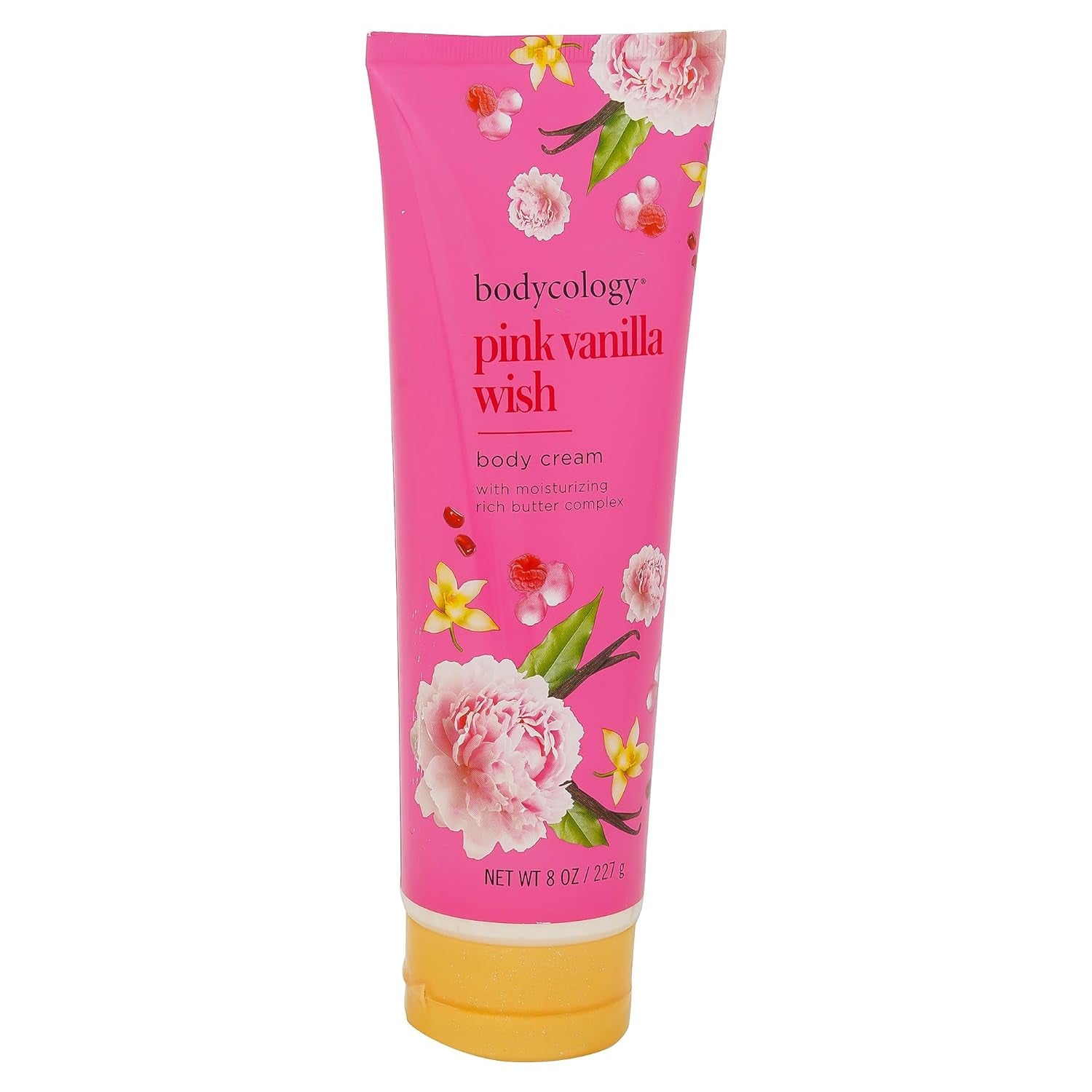 Shea Butter Body Cream, Pink Vanilla Wish, 8 Oz