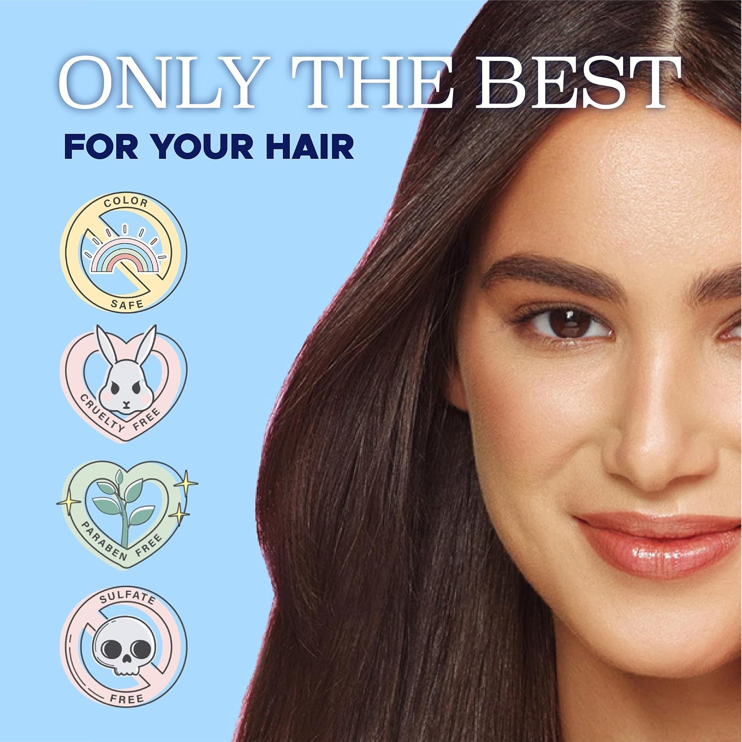 Color Brightening Blue Shampoo for Brunettes and Brassy Orange Tones, Hair Care Routine Shmapoo for Color Treated Hair, Revive Cool-Toned Hair Colors, Sulfate Free 33.8Oz