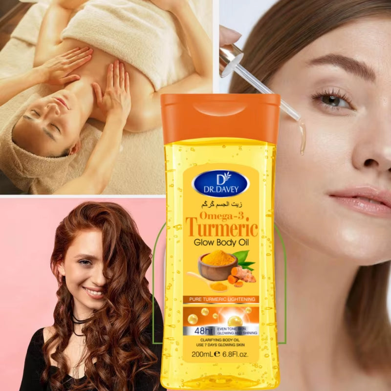 200Mlbody Oilturmeric Omega-3 Glow Body Oil Body Oil Skin Care Oil