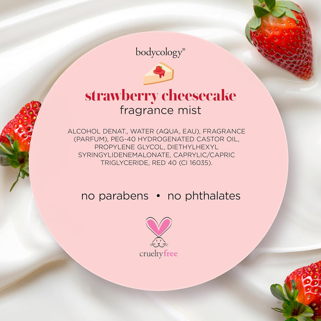 Long-Lasting Fragrance Body Mist, Strawberry Cheesecake, 8 Fl Oz (Pack of 2)