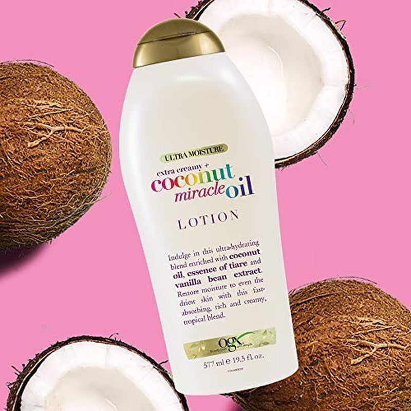 OGX Extra Creamy Coconut Miracle Oil Body Lotion Hydrating Moisturizer