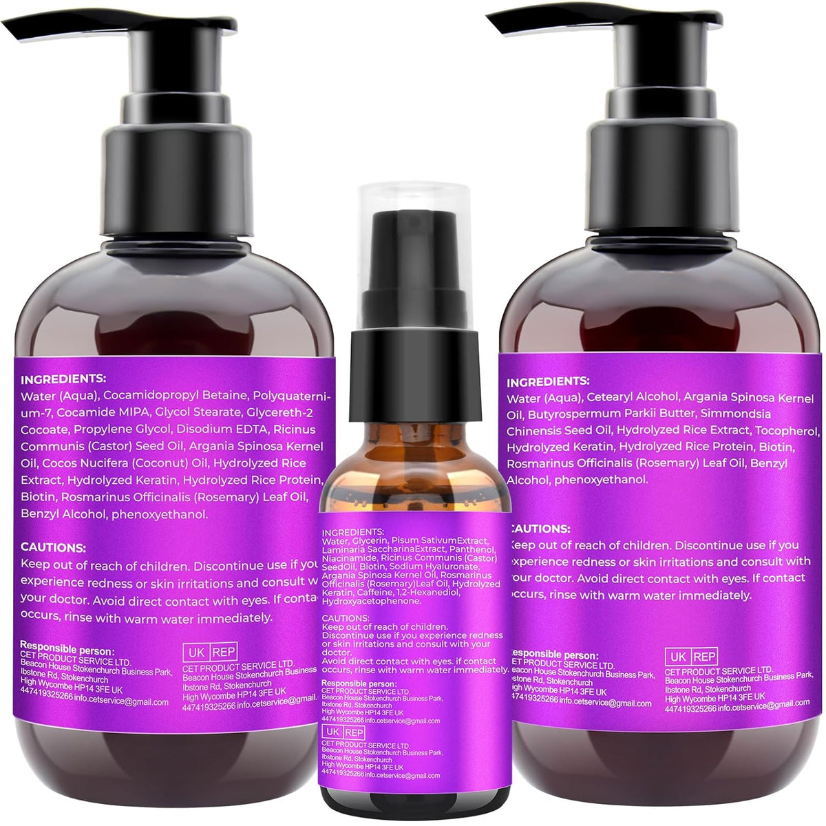Hair Growth Shampoo and Conditioner Set W/Hair Growth Oil Serum Products,Biotin Argan Oil Castor Oil Routine Rosemary Shampoo for Thinning Hair Loss