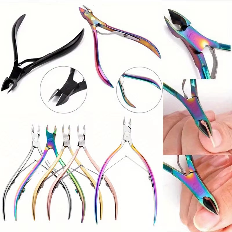 Nail Cuticle Nipper Stainless Steel Nail Clipper Cutter Cuticle Scissors Plier Manicure Tools