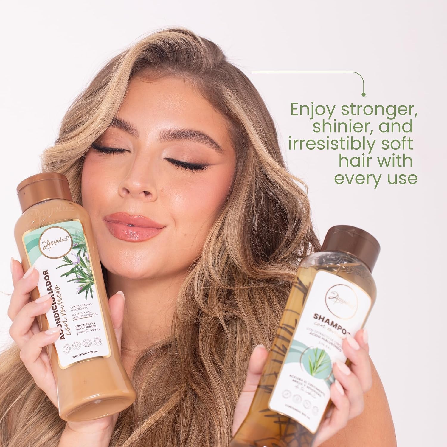 Kit Duo Rosemary Shampoo + Mini Travel Size, with Onion Extract, Hyaluronic Acid and Rosemary