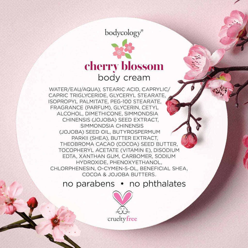 Shea Butter Body Cream, Cherry Blossom, 8 Oz
